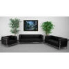 HERCULES Imagination Series Black Leather 3 Piece Sofa Set - By Flash Furniture - Madison Seating 1 HERCULES Imagination Series Black Leather 3 Piece Sofa Set - By Flash Furniture - Madison Seating -Furniture Sales Store HERCULES Imagination Series Black Leather 3 Piece Sofa Set by Flash Furniture