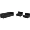 HERCULES Imagination Series Black Leather Sofa & Chair Set - By Flash Furniture - Madison Seating 2 HERCULES Imagination Series Black Leather Sofa & Chair Set - By Flash Furniture - Madison Seating -Furniture Sales Store HERCULES Imagination Series Black Leather Sofa Chair Set by Flash Furniture