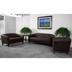 HERCULES Imperial Series Brown Leather Loveseat - By Flash Furniture - Madison Seating -Furniture Sales Store HERCULES Imperial Series Brown Leather Loveseat by Flash Furniture 2
