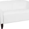 HERCULES Imperial Series White Leather Loveseat - By Flash Furniture - Madison Seating