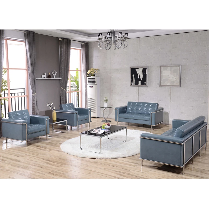 HERCULES Lesley Series Contemporary Gray Leather Loveseat With Encasing Frame - By Flash Furniture - Madison Seating 4 HERCULES Lesley Series Contemporary Gray Leather Loveseat With Encasing Frame - By Flash Furniture - Madison Seating - Image 2
