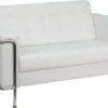 HERCULES Lesley Series Contemporary Melrose White Leather Loveseat With Encasing Frame - By Flash Furniture - Madison Seating 1 HERCULES Lesley Series Contemporary Melrose White Leather Loveseat With Encasing Frame - By Flash Furniture - Madison Seating -Furniture Sales Store HERCULES Lesley Series Contemporary Melrose White Leather Loveseat with Encasing Frame by Flash Furniture