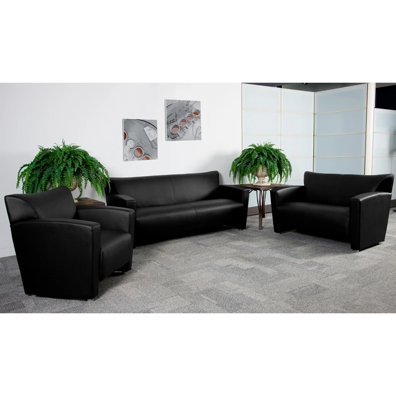 HERCULES Majesty Series Black Leather Loveseat - By Flash Furniture - Madison Seating 5 HERCULES Majesty Series Black Leather Loveseat - By Flash Furniture - Madison Seating - Image 3