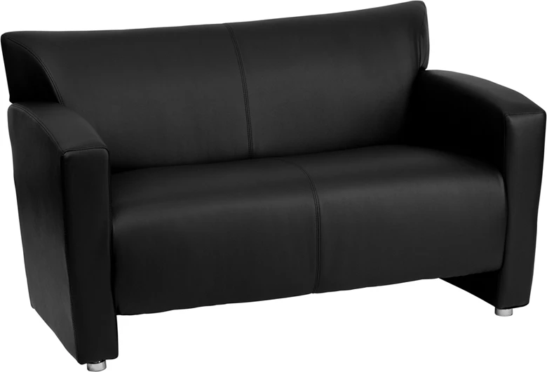 HERCULES Majesty Series Black Leather Loveseat - By Flash Furniture - Madison Seating 3 HERCULES Majesty Series Black Leather Loveseat - By Flash Furniture - Madison Seating