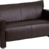 HERCULES Majesty Series Brown Leather Loveseat - By Flash Furniture - Madison Seating