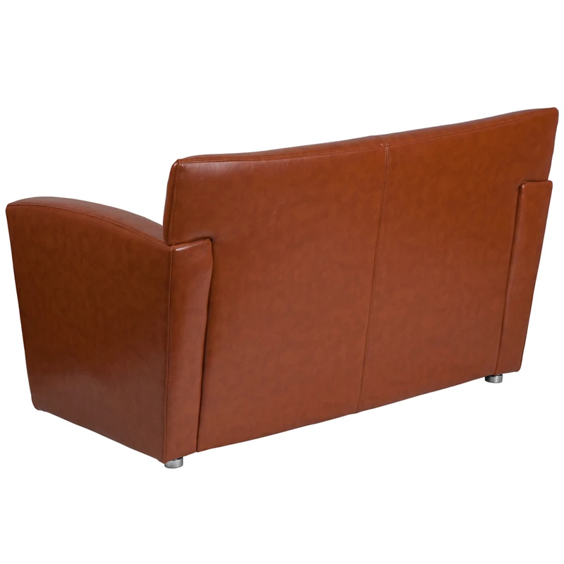 HERCULES Majesty Series Cognac Leather Loveseat - By Flash Furniture - Madison Seating 4 HERCULES Majesty Series Cognac Leather Loveseat - By Flash Furniture - Madison Seating - Image 2
