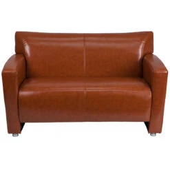 HERCULES Majesty Series Cognac Leather Loveseat - By Flash Furniture - Madison Seating 7 HERCULES Majesty Series Cognac Leather Loveseat - By Flash Furniture - Madison Seating -Furniture Sales Store HERCULES Majesty Series Cognac Leather Loveseat by Flash Furniture 2