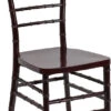 HERCULES PREMIUM Series Mahogany Resin Stacking Chiavari Chair - By Flash Furniture - Madison Seating