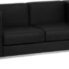 HERCULES Regal Series Contemporary Black Leather Loveseat With Encasing Frame - By Flash Furniture - Madison Seating -Furniture Sales Store HERCULES Regal Series Contemporary Black Leather Loveseat with Encasing Frame by Flash Furniture