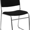 HERCULES Series 1000 Lb. Capacity Black Fabric High Density Stacking Chair With Chrome Sled Base - By Flash Furniture - Madison Seating -Furniture Sales Store HERCULES Series 1000 lb. Capacity Black Fabric High Density Stacking Chair with Chrome Sled Base by Flash Furniture