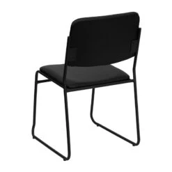 HERCULES Series 1000 Lb. Capacity High Density Black Vinyl Stacking Chair With Sled Base - By Flash Furniture - Madison Seating -Furniture Sales Store HERCULES Series 1000 lb. Capacity High Density Black Vinyl Stacking Chair with Sled Base by Flash Furniture 3