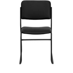 HERCULES Series 1000 Lb. Capacity High Density Black Vinyl Stacking Chair With Sled Base - By Flash Furniture - Madison Seating -Furniture Sales Store HERCULES Series 1000 lb. Capacity High Density Black Vinyl Stacking Chair with Sled Base by Flash Furniture 5