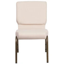 HERCULES Series 18.5''W Stacking Church Chair In Beige Fabric - Gold Vein Frame - By Flash Furniture - Madison Seating -Furniture Sales Store HERCULES Series 18.5W Stacking Church Chair in Beige Fabric Gold Vein Frame by Flash Furniture 3