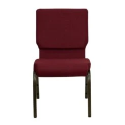 HERCULES Series 18.5''W Stacking Church Chair In Burgundy Fabric - Gold Vein Frame - By Flash Furniture - Madison Seating -Furniture Sales Store HERCULES Series 18.5W Stacking Church Chair in Burgundy Fabric Gold Vein Frame by Flash Furniture 6