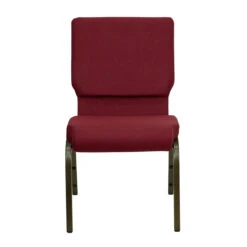 HERCULES Series 18.5''W Stacking Church Chair In Burgundy Fabric - Gold Vein Frame - By Flash Furniture - Madison Seating -Furniture Sales Store HERCULES Series 18.5W Stacking Church Chair in Burgundy Fabric Gold Vein Frame by Flash Furniture 7
