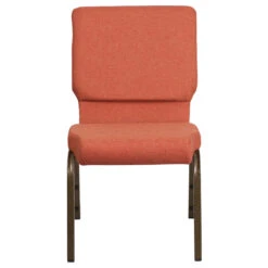 HERCULES Series 18.5''W Stacking Church Chair In Cinnamon Fabric - Gold Vein Frame - By Flash Furniture - Madison Seating -Furniture Sales Store HERCULES Series 18.5W Stacking Church Chair in Cinnamon Fabric Gold Vein Frame by Flash Furniture 3