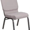 HERCULES Series 18.5''W Stacking Church Chair In Gray Dot Fabric - Silver Vein Frame - By Flash Furniture - Madison Seating -Furniture Sales Store HERCULES Series 18.5W Stacking Church Chair in Gray Dot Fabric Silver Vein Frame by Flash Furniture