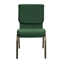 HERCULES Series 18.5''W Stacking Church Chair In Green Patterned Fabric - Gold Vein Frame - By Flash Furniture - Madison Seating -Furniture Sales Store HERCULES Series 18.5W Stacking Church Chair in Green Patterned Fabric Gold Vein Frame by Flash Furniture 6