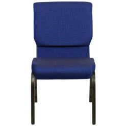 HERCULES Series 18.5''W Stacking Church Chair In Navy Blue Patterned Fabric - Gold Vein Frame - By Flash Furniture - Madison Seating -Furniture Sales Store HERCULES Series 18.5W Stacking Church Chair in Navy Blue Patterned Fabric Gold Vein Frame by Flash Furniture 7