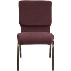 HERCULES Series 18.5''W Stacking Church Chair In Plum Fabric - Gold Vein Frame - By Flash Furniture - Madison Seating -Furniture Sales Store HERCULES Series 18.5W Stacking Church Chair in Plum Fabric Gold Vein Frame by Flash Furniture 6