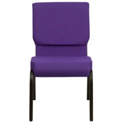 HERCULES Series 18.5''W Stacking Church Chair In Purple Fabric - Gold Vein Frame - By Flash Furniture - Madison Seating -Furniture Sales Store HERCULES Series 18.5W Stacking Church Chair in Purple Fabric Gold Vein Frame by Flash Furniture 3