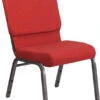HERCULES Series 18.5''W Stacking Church Chair In Red Fabric - Silver Vein Frame - By Flash Furniture - Madison Seating -Furniture Sales Store HERCULES Series 18.5W Stacking Church Chair in Red Fabric Silver Vein Frame by Flash Furniture