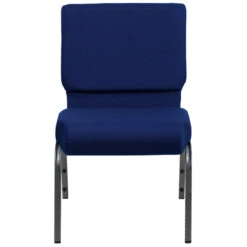 HERCULES Series 21''W Stacking Church Chair In Navy Blue Fabric - Silver Vein Frame - By Flash Furniture - Madison Seating -Furniture Sales Store HERCULES Series 21W Stacking Church Chair in Navy Blue Fabric Silver Vein Frame by Flash Furniture 4