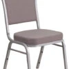 HERCULES Series Crown Back Stacking Banquet Chair In Gray Dot Fabric - Silver Frame - By Flash Furniture - Madison Seating -Furniture Sales Store HERCULES Series Crown Back Stacking Banquet Chair in Gray Dot Fabric Silver Frame by Flash Furniture