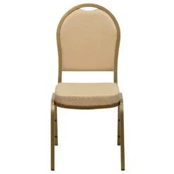 HERCULES Series Dome Back Stacking Banquet Chair In Beige Patterned Fabric - Gold Frame - By Flash Furniture - Madison Seating 11 HERCULES Series Dome Back Stacking Banquet Chair In Beige Patterned Fabric - Gold Frame - By Flash Furniture - Madison Seating -Furniture Sales Store HERCULES Series Dome Back Stacking Banquet Chair in Beige Patterned Fabric Gold Frame by Flash Furniture 3