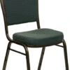 HERCULES Series Dome Back Stacking Banquet Chair In Green Patterned Fabric - Gold Vein Frame - By Flash Furniture - Madison Seating -Furniture Sales Store HERCULES Series Dome Back Stacking Banquet Chair in Green Patterned Fabric Gold Vein Frame by Flash Furniture