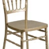 HERCULES Series Gold Resin Stacking Napoleon Chair - By Flash Furniture - Madison Seating