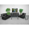 Harmony Series Black Leather Reclining Sofa Set - By Flash Furniture - Madison Seating
