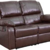 Harmony Series Brown Leather Loveseat With Two Built-In Recliners - By Flash Furniture - Madison Seating -Furniture Sales Store Harmony Series Brown Leather Loveseat with Two Built In Recliners by Flash Furniture