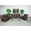 Harmony Series Brown Leather Reclining Sofa Set - By Flash Furniture - Madison Seating -Furniture Sales Store Harmony Series Brown Leather Reclining Sofa Set by Flash Furniture
