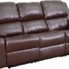 Harmony Series Brown Leather Sofa With Two Built-In Recliners - By Flash Furniture - Madison Seating -Furniture Sales Store Harmony Series Brown Leather Sofa with Two Built In Recliners by Flash Furniture