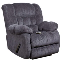 Massaging Columbia Indigo Blue Microfiber Rocker Recliner With Heat Control - By Flash Furniture - Madison Seating