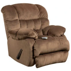 Massaging Sharpei Espresso Microfiber Rocker Recliner With Heat Control - By Flash Furniture - Madison Seating