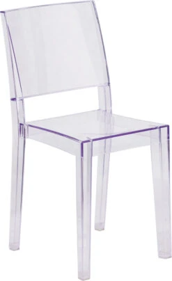 Phantom Series Transparent Stacking Side Chair - By Flash Furniture - Madison Seating