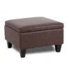 Reception Ottoman With Bomber Brown LeatherPlus Upholstery By Boss Office Products - Madison Seating -Furniture Sales Store Reception Ottoman with Bomber Brown LeatherPlus Upholstery by Boss Office Products