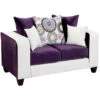 Riverstone Implosion Purple Velvet Loveseat - By Flash Furniture - Madison Seating -Furniture Sales Store Riverstone Implosion Purple Velvet Loveseat by Flash Furniture
