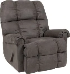 Riverstone Sierra Graphite Microfiber Rocker Recliner By Flash Furniture - Madison Seating