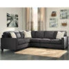 Signature Design By Ashley Alenya 3-Piece LAF Sofa Sectional In Charcoal Microfiber - By Flash Furniture - Madison Seating