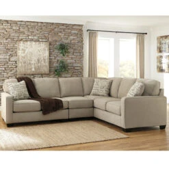 Signature Design By Ashley Alenya 3-Piece RAF Sofa Sectional In Quartz Microfiber - By Flash Furniture - Madison Seating