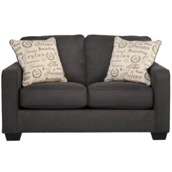Signature Design By Ashley Alenya Loveseat In Charcoal Microfiber - By Flash Furniture - Madison Seating