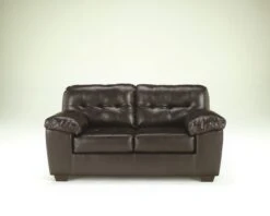 Signature Design By Ashley Alliston Chocolate Loveseat - Madison Seating