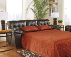 Signature Design By Ashley Alliston Chocolate Queen Sofa Sleeper - Madison Seating