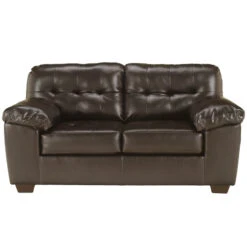 Signature Design By Ashley Alliston Loveseat In Chocolate DuraBlend - By Flash Furniture - Madison Seating