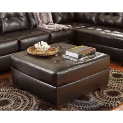 Signature Design By Ashley Alliston Oversized Ottoman In Chocolate DuraBlend - By Flash Furniture - Madison Seating