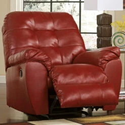 Signature Design By Ashley Alliston Rocker Recliner In Salsa DuraBlend - By Flash Furniture - Madison Seating -Furniture Sales Store Signature Design by Ashley Alliston Rocker Recliner in Salsa DuraBlend by Flash Furniture 1