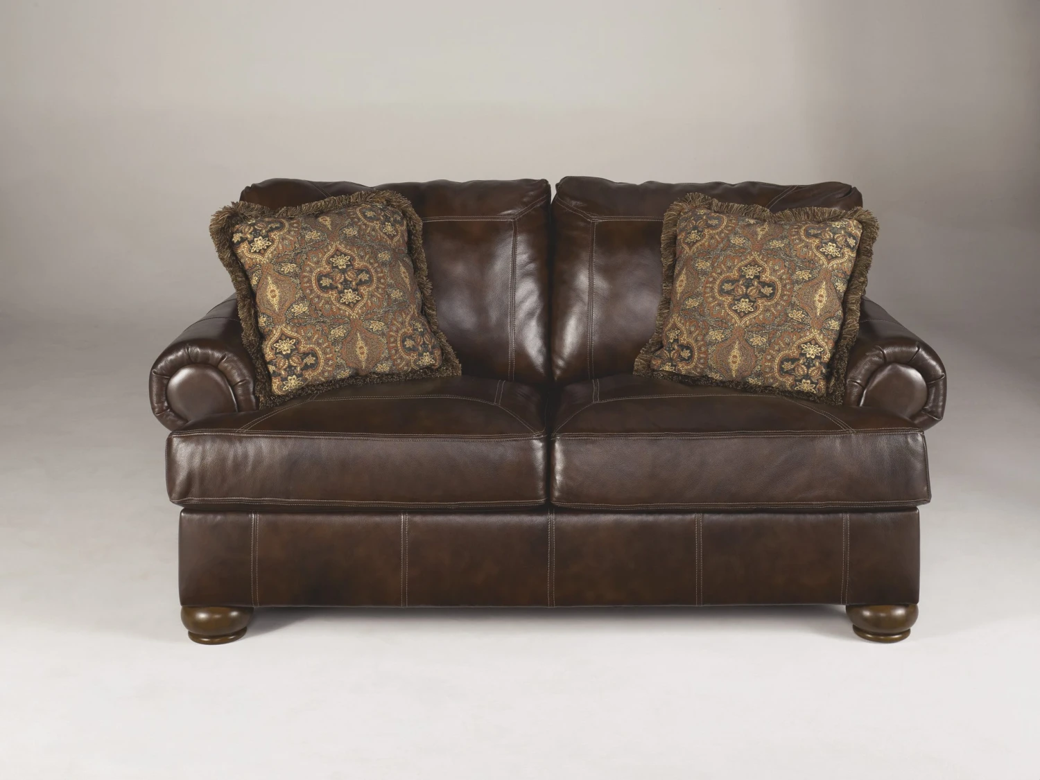 Signature Design By Ashley Axiom Walnut Loveseat - Madison Seating 3 Signature Design By Ashley Axiom Walnut Loveseat - Madison Seating